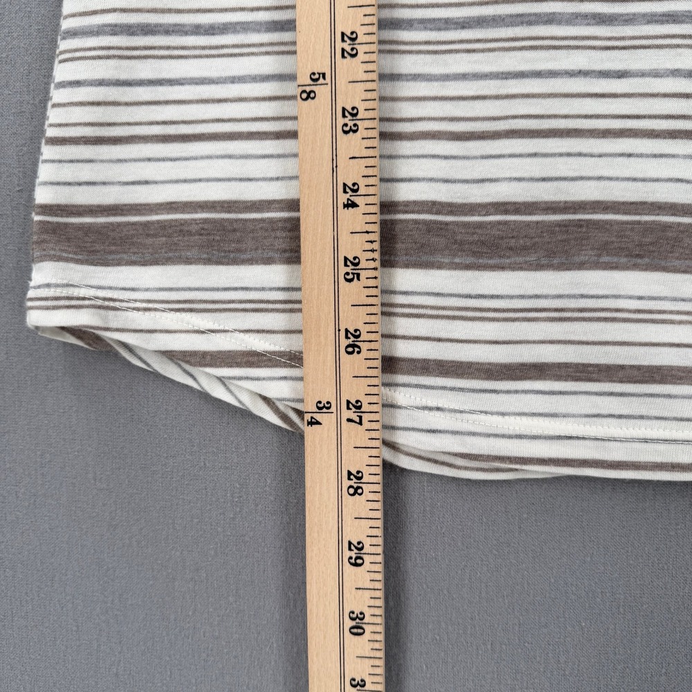 ENZA COSTA Striped Racerback Tank Top Women XS White Brown Gray Quiet Luxury NEW - Picture 4 of 14
